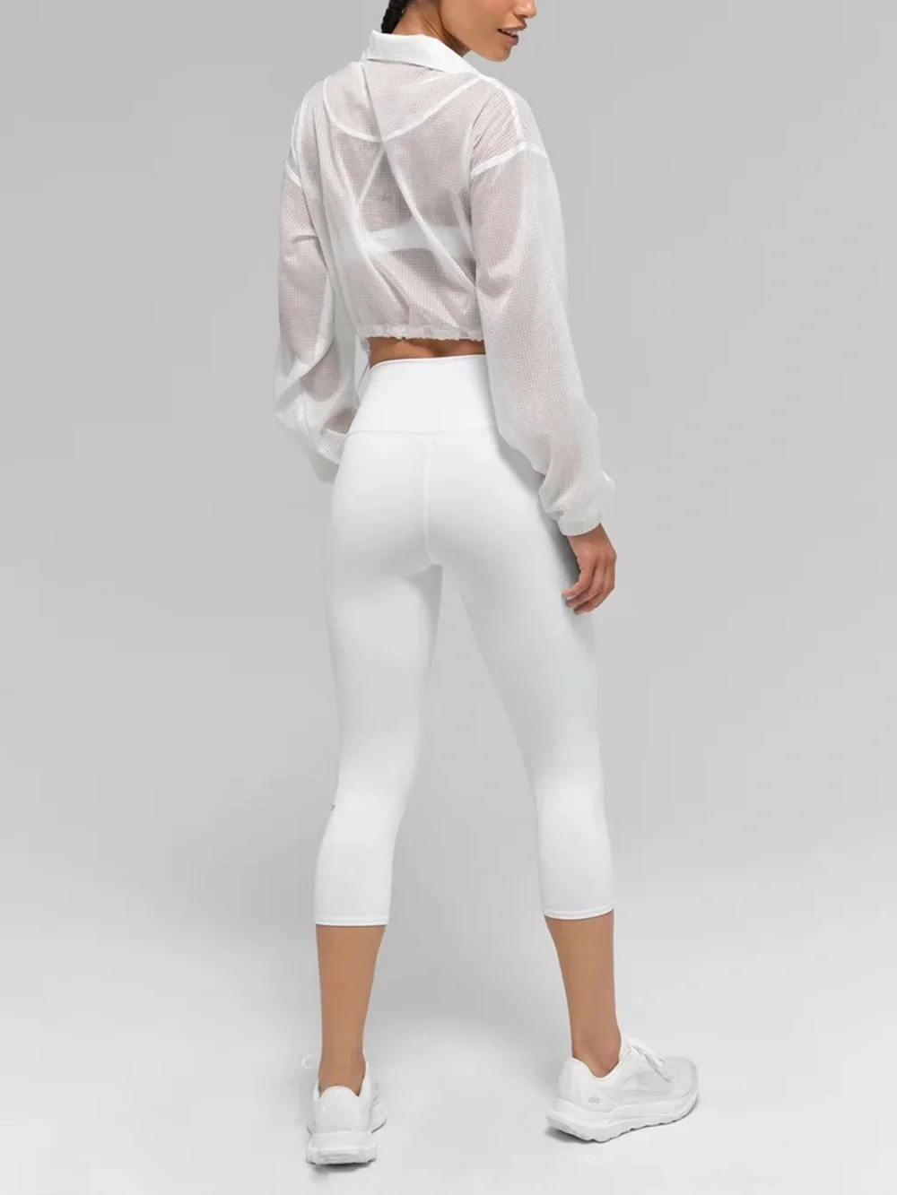 Alo High Waist Airbrush Capri Leggings XS Workout Yoga Athleisure Clean Girl